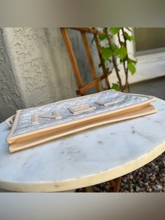 Chanel Tweed PVC Large Wristlet Clutch - Picture 11 of 16